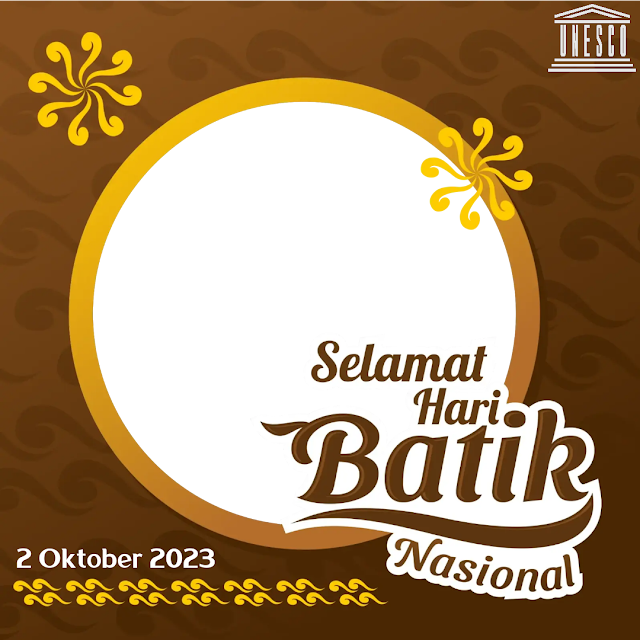 link  Bingkai Twibon Hari Batik Nasional dan International 2023