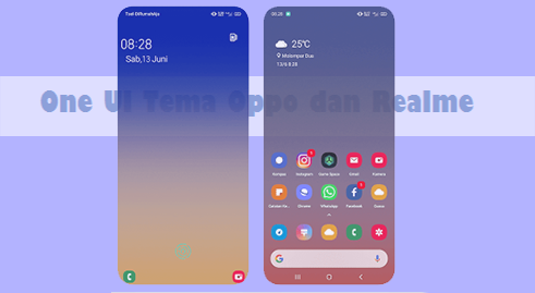 One UI Tema Oppo ColorOs 5, 6, 7 dan Realme UI Tembus Aplikasi