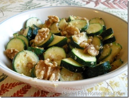 zucchini with walnuts