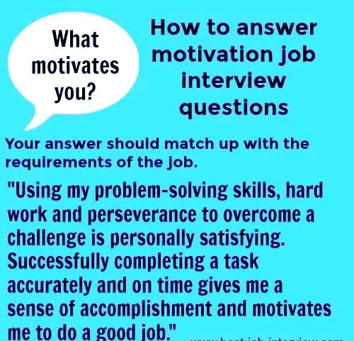 What motivates you to do a great job at work, what motivates you?'' interview question answer Share a headline about what motivates you What motivates you to work