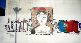 100 anos de república em Portugal-Graffiti em Ovar, 2010