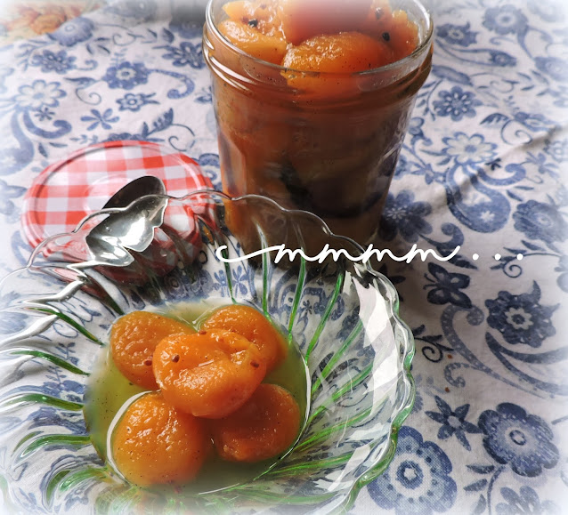 Dried Apricots in Cardamom Syrup