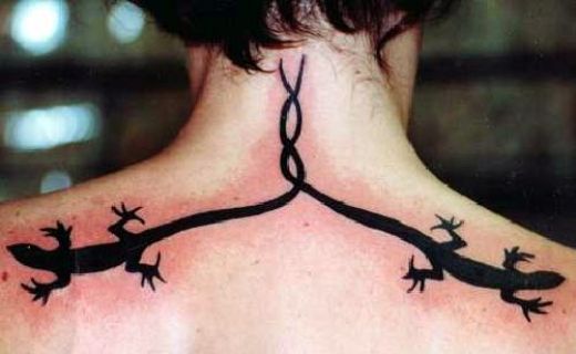 tattoos on neck for girls. Back Of Neck Tattoos