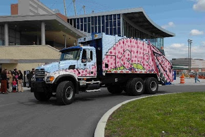 Yonkers Chomper Garbage Art Truck