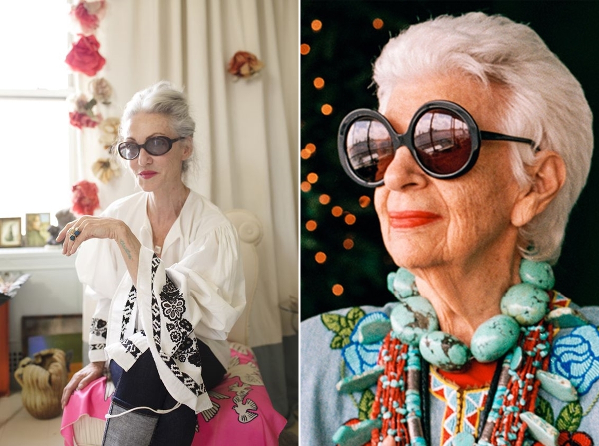 Alter, sehen die toll aus...!  Linda Rodin & Iris Apfel