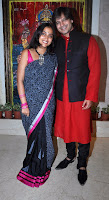 Vivek Oberoi With His Wife Priyanka on Diwali Celebration