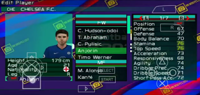 Download Texture Chelito V7 PES 2021 PPSSPP