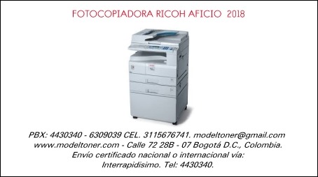 FOTOCOPIADORA RICOH AFICIO  2018