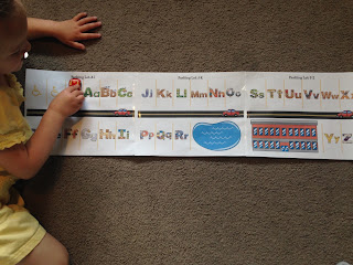 letter review activity for preschooler