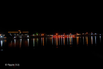 Posted by Ripple (VJ) : Pushkar Night View: Bridge on Pushkar Lake...