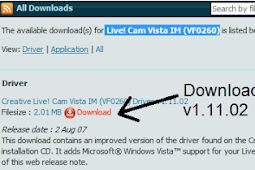 Creative Live! Cam Vista IM (VF0620) Driver for Windows 7