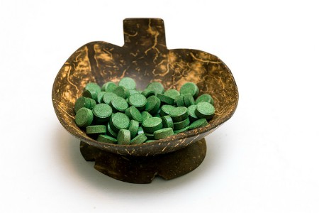 Chlorella en pastillas