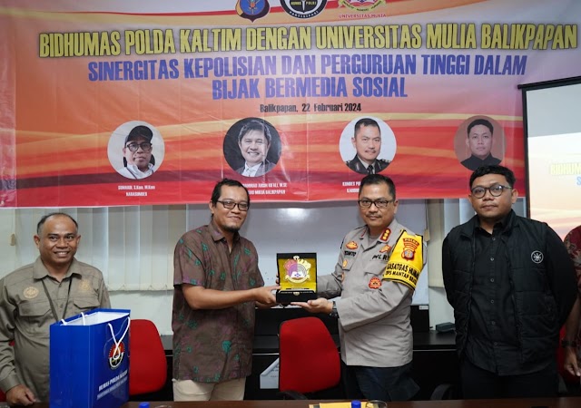 Bangun Sinergi, Bidhumas Polda Kaltim Gelar Sosialisasi di Universitas Mulia Balikpapan