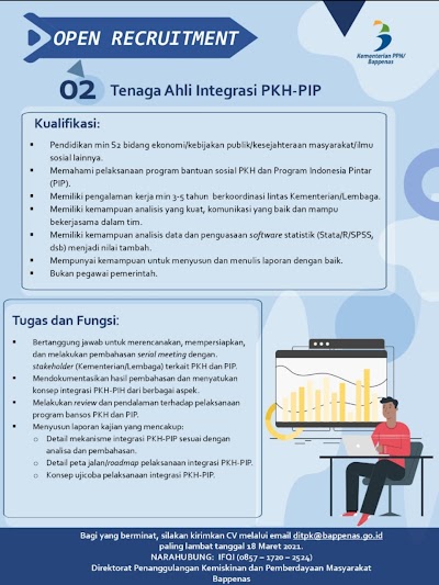 Lowongan Tenaga Ahli Integrasi PKH-PIP