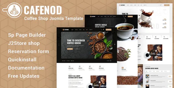 Best Coffee Shop Joomla Template