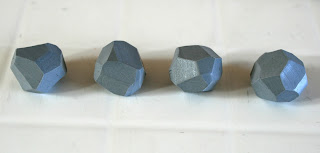 My faceted polymer clay beads