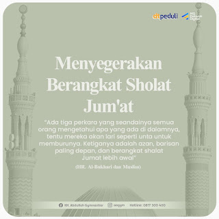 Menyegerakan Berangkat Shalat Jumat