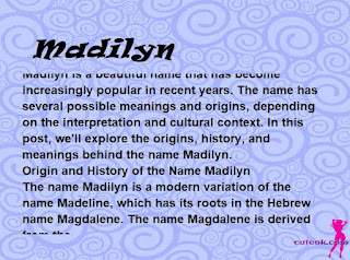 meaning of the name "Madilyn"