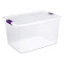 Sterilite 17571706 66 Quart/62 Liter ClearView Latch Box,