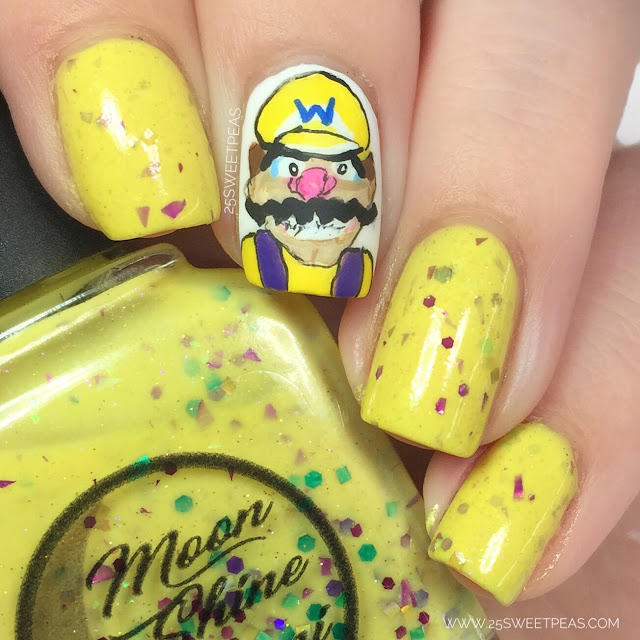 Wario Nail Art