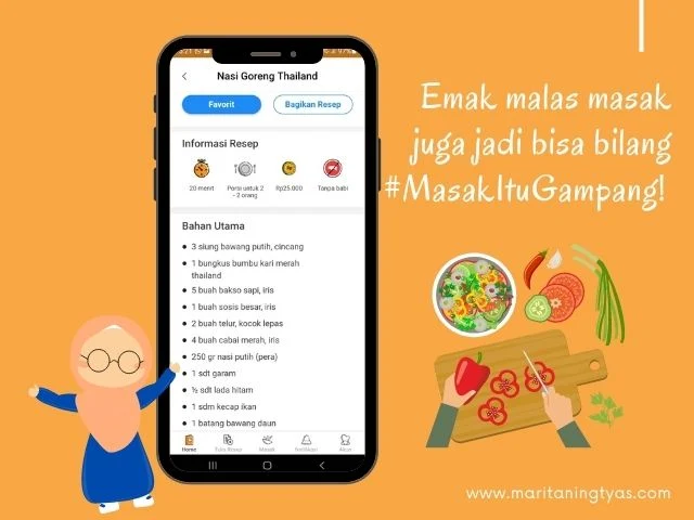 masak itu gampang dengan aplikasi Yummy