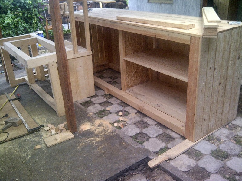 Baru Meja Dapur Dari Kayu Bekas, Meja Dapur