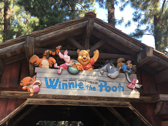 Entrance Sign The Many Adventures of Winnie The Pooh Ride Disneyland