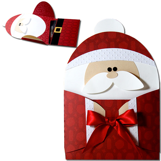 JMRush Designs: Santa Hug Gift Card Holder