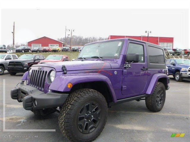 purple jeep wrangler 2 door