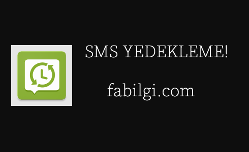 Telefondaki SMS Mesajlarını ve Aramaları Yedekleme Uygulaması