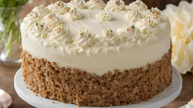 Vanilla Buttercream Frosted Cake