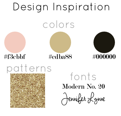 design, blog design, inspiration, gold, pink, black, simple