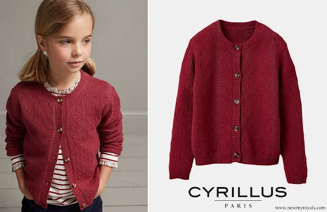 Princess Charlotte wore Cyrillus Diamond Wool Cardigan