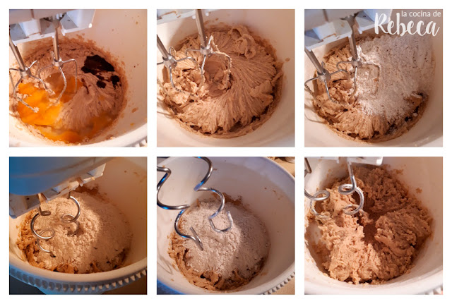 Receta de cookies de chocolate blanco y arándanos secos: la masa 2