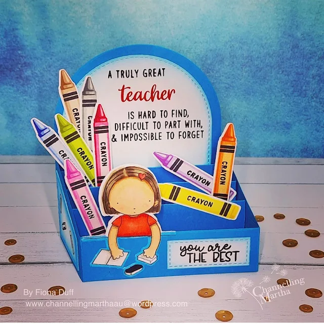 Sunny Studio Stamps: Color My World Teacher Appreciation Customer Card by Fiona Duff