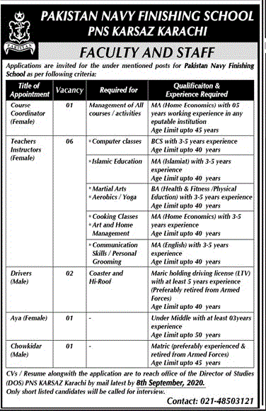 pakistan-navy-finishing-school-jobs-2020-karachi