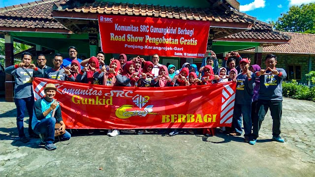 Komunitas SRC Gunungkidul,Road Show Pengobatan Gratis 