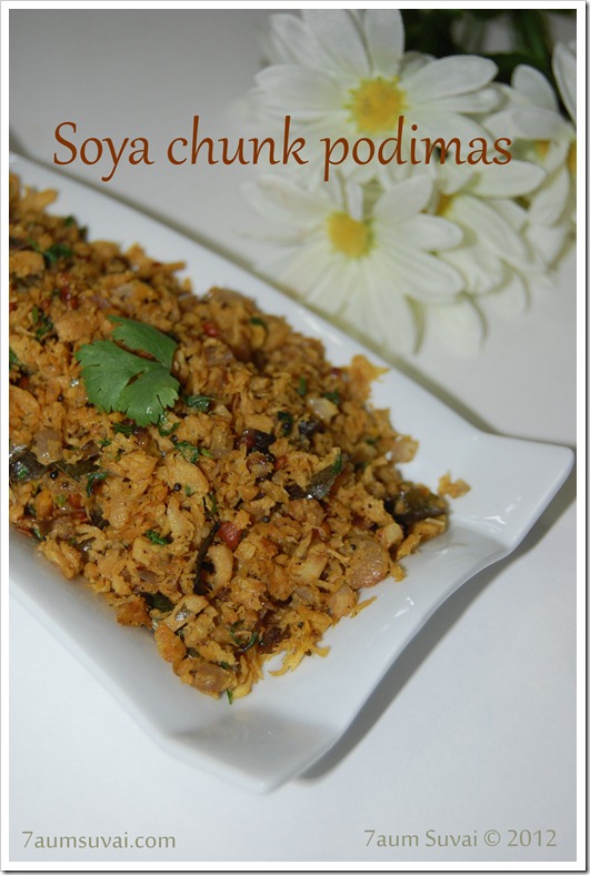 Soya chunk podimas