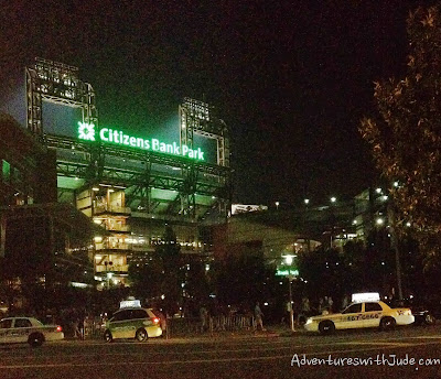 Citzen's Bank Park with lights