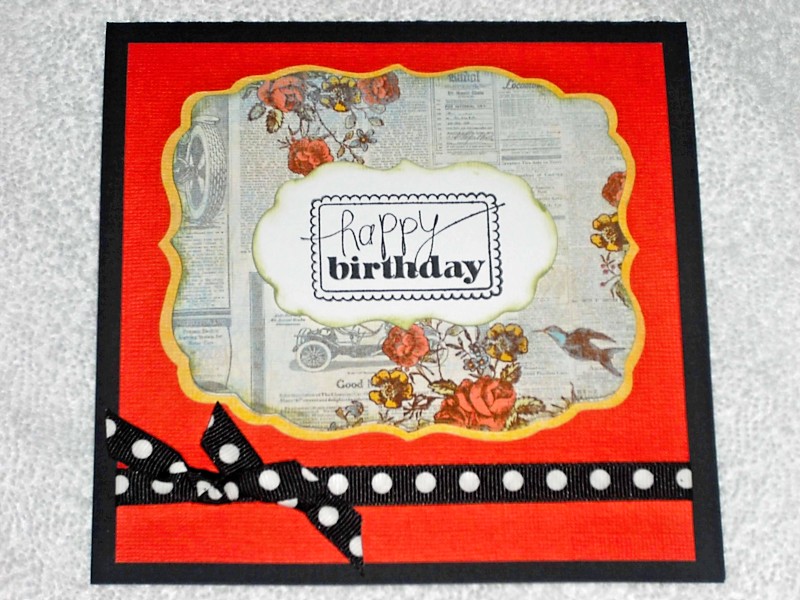 Birthday Cards 2011. The card is a large 6x6 the
