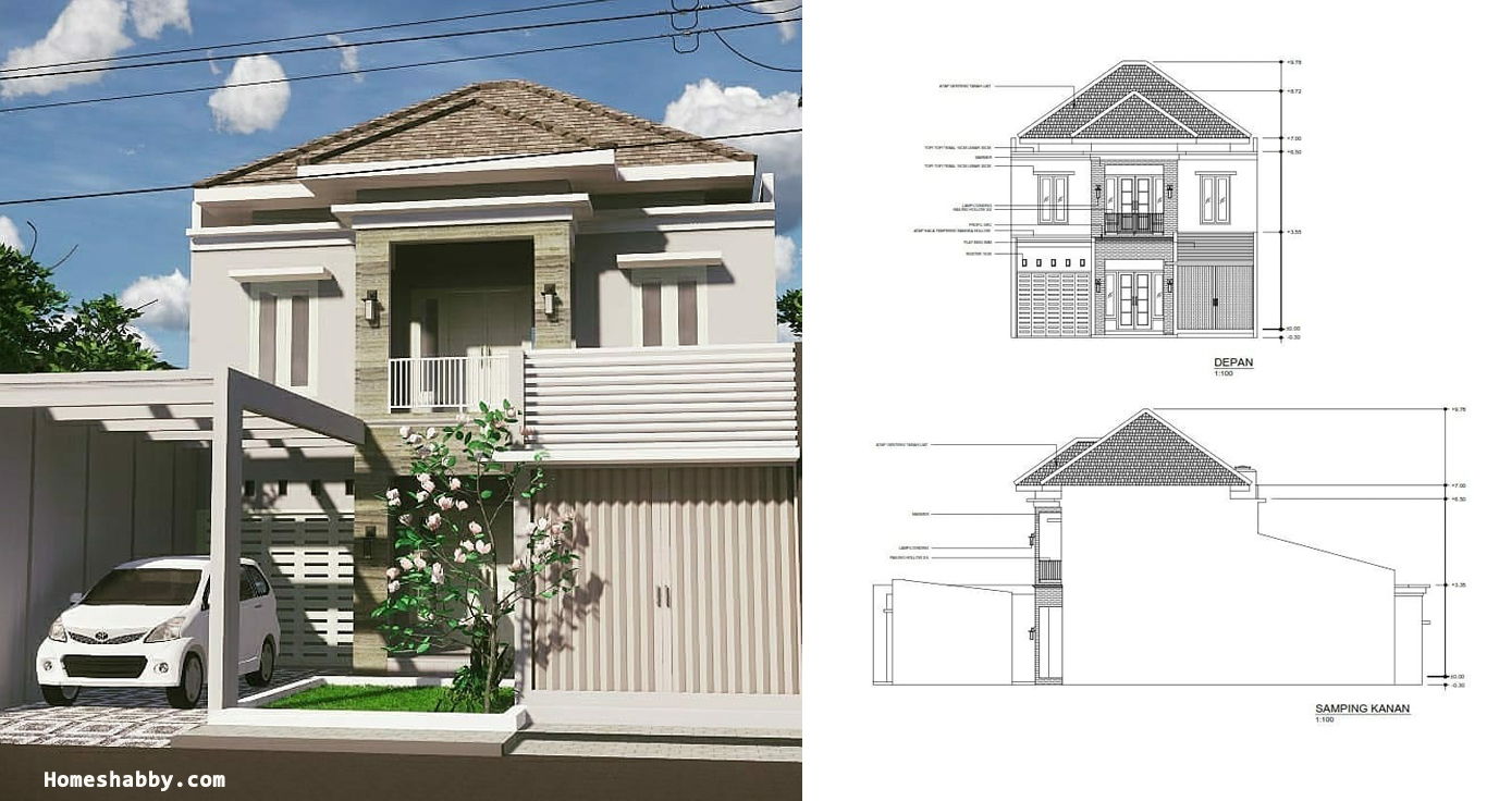 Kumpulan Desain Rumah Toko Lantai 2 Dan Lantai 3 Terbaru Tampil Lebih Modern Homeshabbycom Design Home Plans