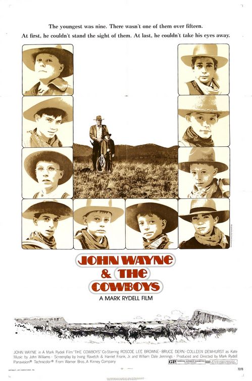 John Wayne The Cowboys poster