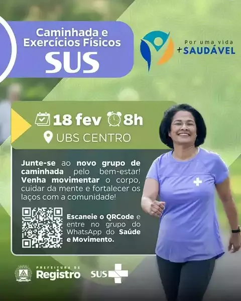 Participe da Caminhada do SUS em Registro-SP