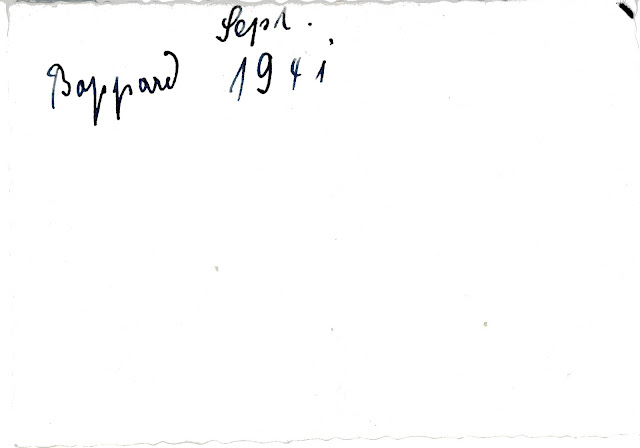 Boppard, sept. 1941, , handgeschreven tekst op achterzijde, collectie Robert van der Kroft