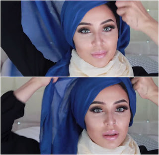 Langkah Ketiga Tutorial Hijab Pashmina Fatiha