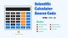 Responsive Scientific Calculator Using HTML, CSS and JavaScript (Free Source Code)