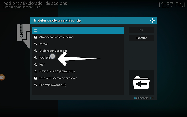 Instalar addon Cristal Azul Kodi