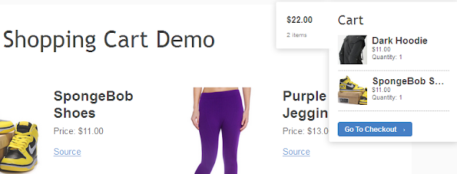 Hidden Fly-out Shopping Cart Menu with CSS3