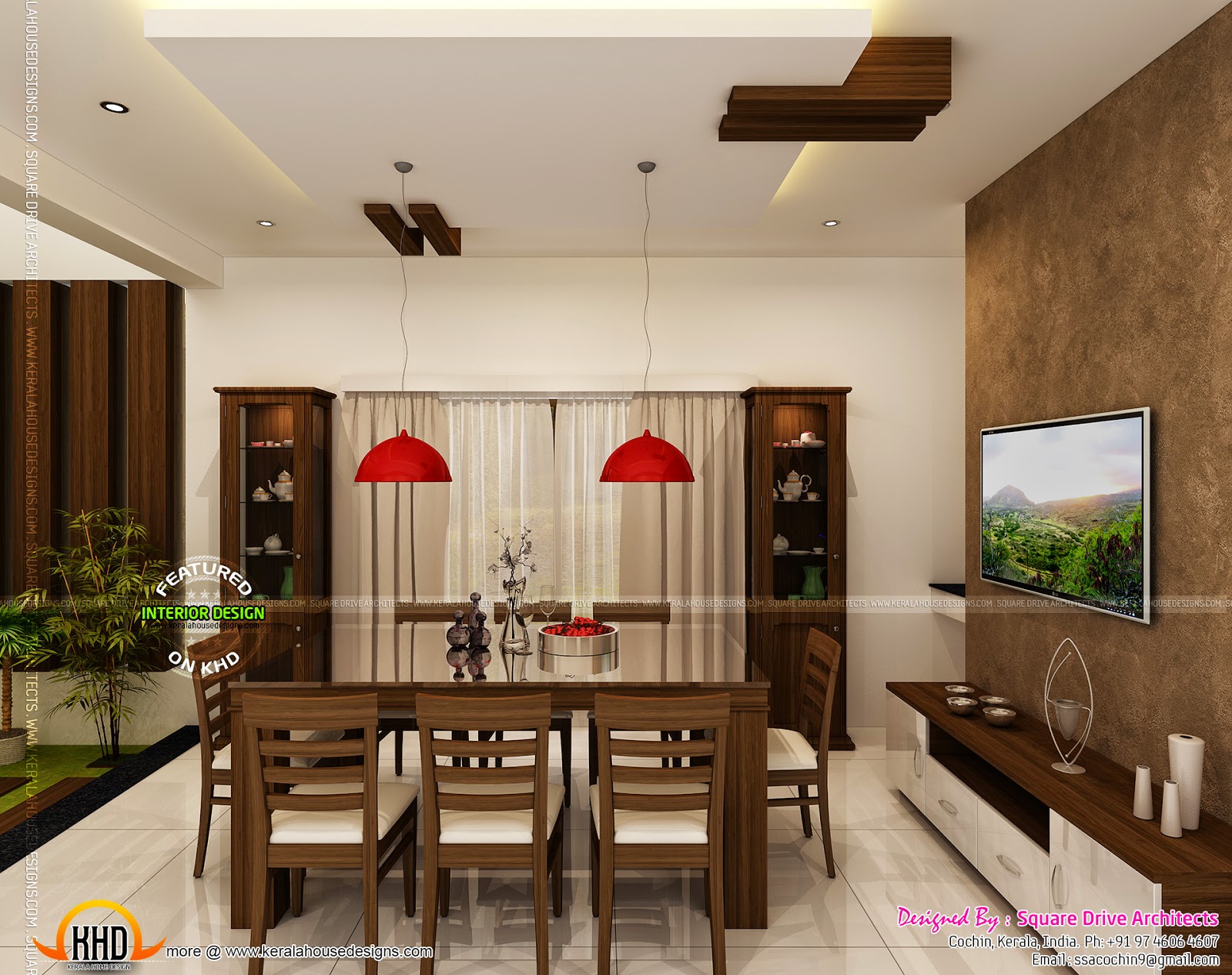 Home interiors designs  Kerala home design and floor plans