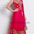 Pink Georgette Sleeve Less churidar